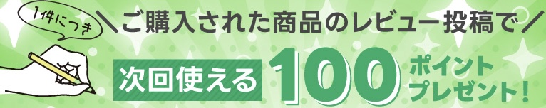 ���������줿���ʤΥ�ӥ塼��Ƥ�100�ݥ���ȥץ쥼���